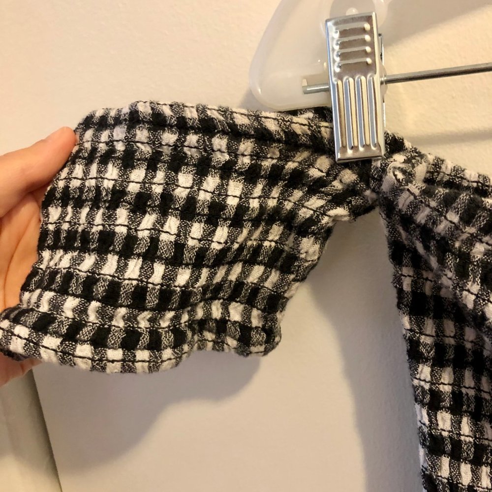 dizzy lizzy Black & White Gingham Print Dress - Picture 4 of 7